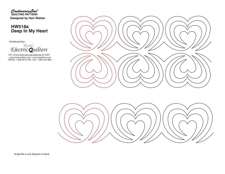 518 Deep In My Heart Pantograph by Hari Walner