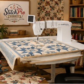 Handi Quilter Amara Sit-Down Longarm Quilting Machine with Lift Table | Professional Precision Quilting System