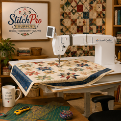 Handi Quilter Amara Sit-Down Longarm Quilting Machine with Lift Table | Professional Precision Quilting System
