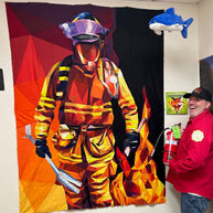 Firefighter Quilt Kit KONA