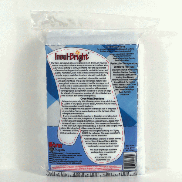 Insul-Bright Insulating Thermal Lining - 1 yd x 45