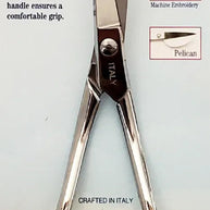 Italian Applique Scissors Straight Bent 6in