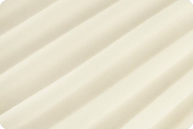 Ivory Cuddle 3 58/60" Solid Minky Fabric Per Yard