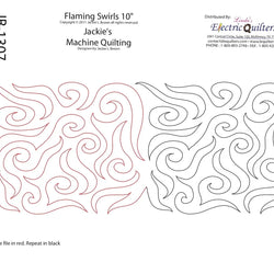 1307 Flaming Swirls Pantograph by Jackie Brown