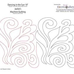 1308 Dancing In The Sun Pantograph by Jackie Brown