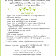 Summertime Table Runner Pattern