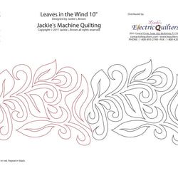 1302 Leaves In The Wind Pantograph by Jackie Brown