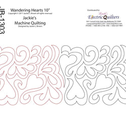 1303 Wandering Hearts Pantograph by Jackie Brown