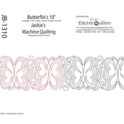 1310 Butterflies Pantograph by Jackie Brown