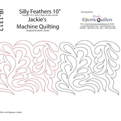 1312 Silly Feathers Pantograph by Jackie Brown