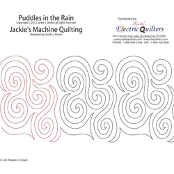 1314 Puddles In The Rain Pantograph by Jackie Brown