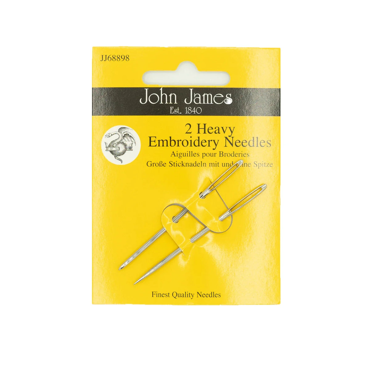 John James Embroidery / Crewel Heavy Needles 2 ct