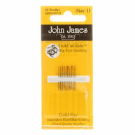 John James Gold'N Glide Big Eye Between / Quilting Needles Size 11 10ct