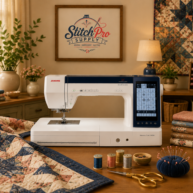 Janome Horizon Memory Craft 14000 Sewing, Embroidery & Quilting Machine