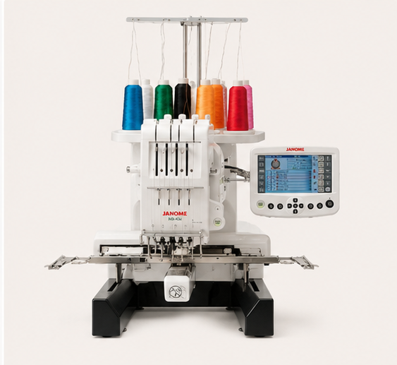 Janome MB-4Se Four-Needle Embroidery Machine | Professional Multi-Needle Commercial Embroidery System