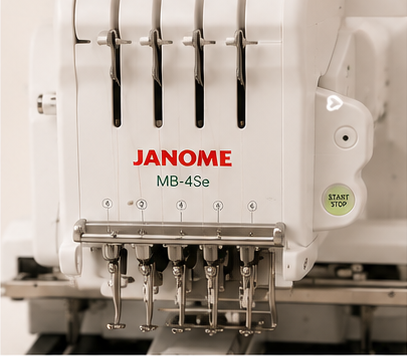 Janome MB-4Se Four-Needle Embroidery Machine | Professional Multi-Needle Commercial Embroidery System