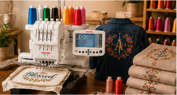 Janome MB-4Se Four-Needle Embroidery Machine | Professional Multi-Needle Commercial Embroidery System