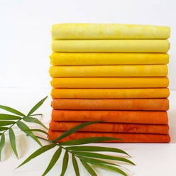 Fat Quarter Lava Tonal Sunshine 10pcs/bundle