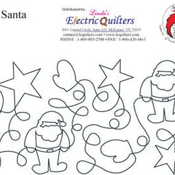 006 Santa Pantograph by Linda V. Taylor