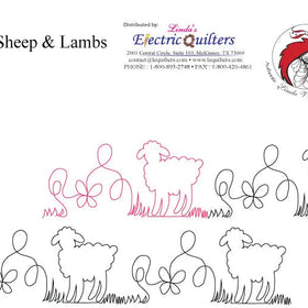 007 Sheep & Lambs Pantograph by Linda V. Taylor