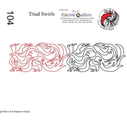 104 Triad Swirl Pantograph by Linda V. Taylor