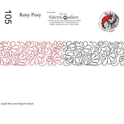 105 Rosy Posy Pantograph by Linda V. Taylor