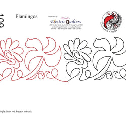 109 Flamingos Pantograph by Linda V. Taylor