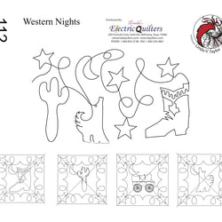 112 Western Nights Pantograph by Linda V. Taylor
