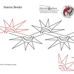 115 Sunrise Border Pantograph by Linda V. Taylor