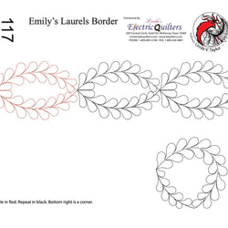 117 Emily's Laurels Pantograph with Blocks by Linda V. Taylor