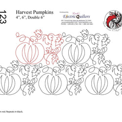 123 Harvest Pumpkins Pantograph by Linda V. Taylor