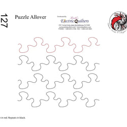127 Puzzle Allover Pantograph by Linda V. Taylor