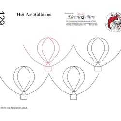 129 Hot Air Balloons Pantograph by Linda V. Taylor