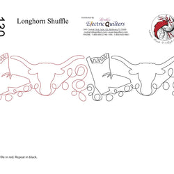 130 Longhorn Shuffle Pantograph by Linda V. Taylor