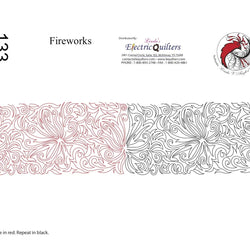 133 Fireworks Pantograph by Linda V. Taylor