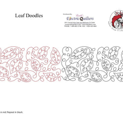 135 Leaf Doodles Pantograph by Linda V. Taylor