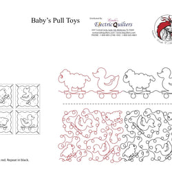 138 Baby Pull Toys Pantograph with Blocks by Linda V. Taylor