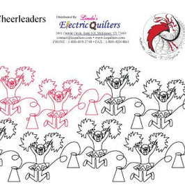 013 Cheerleaders Pantograph by Linda V. Taylor