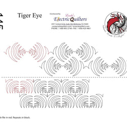 145 Tiger Eye Pantograph by Linda V. Taylor