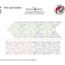 148 Dot And Feather 1 Pantograph by Linda V. Taylor