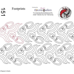 151 Footprints Pantograph by Linda V. Taylor