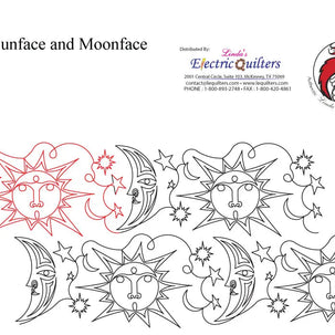 152 Moonface And Sunface Pantograph by Linda V. Taylor