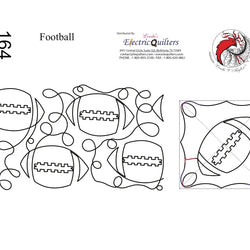 164 Football Pantograph by Linda V. Taylor