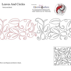 179 Leaves And Circles Pantograph with Blocks by Linda V. Taylor