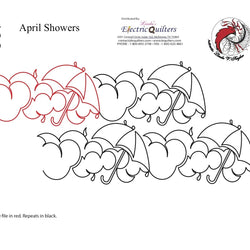 192 April Showers Pantograph by Linda V. Taylor