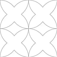206 Pumpkin Seed Flower Pantograph by Linda V. Taylor