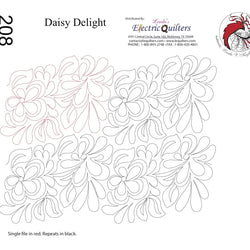 208 Daisy Delight Pantograph by Linda V. Taylor