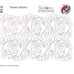 218 Hearts Aflutter Pantograph by Linda V. Taylor