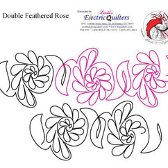021 Double Feathered Rose Pantograph by Linda V. Taylor