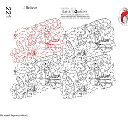 221 I Believe Pantograph by Linda V. Taylor